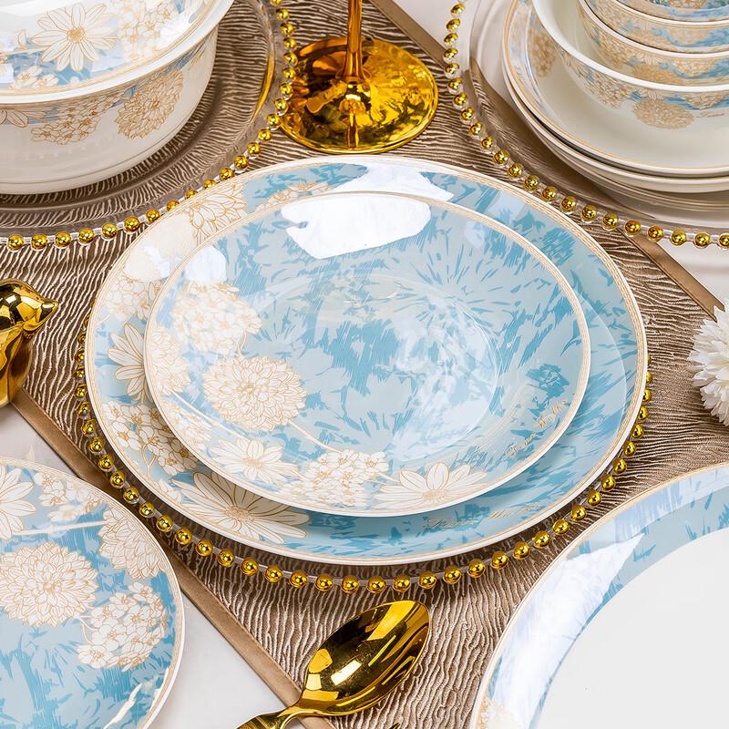 Haoya Jingdezhen 68-delars keramiskt middagsservis