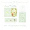 Cute Hot Stamping Greeting Card&envelope Set, Tea Party Series, Birthday Es, Message, Gift, Greeting Card, Letterhead