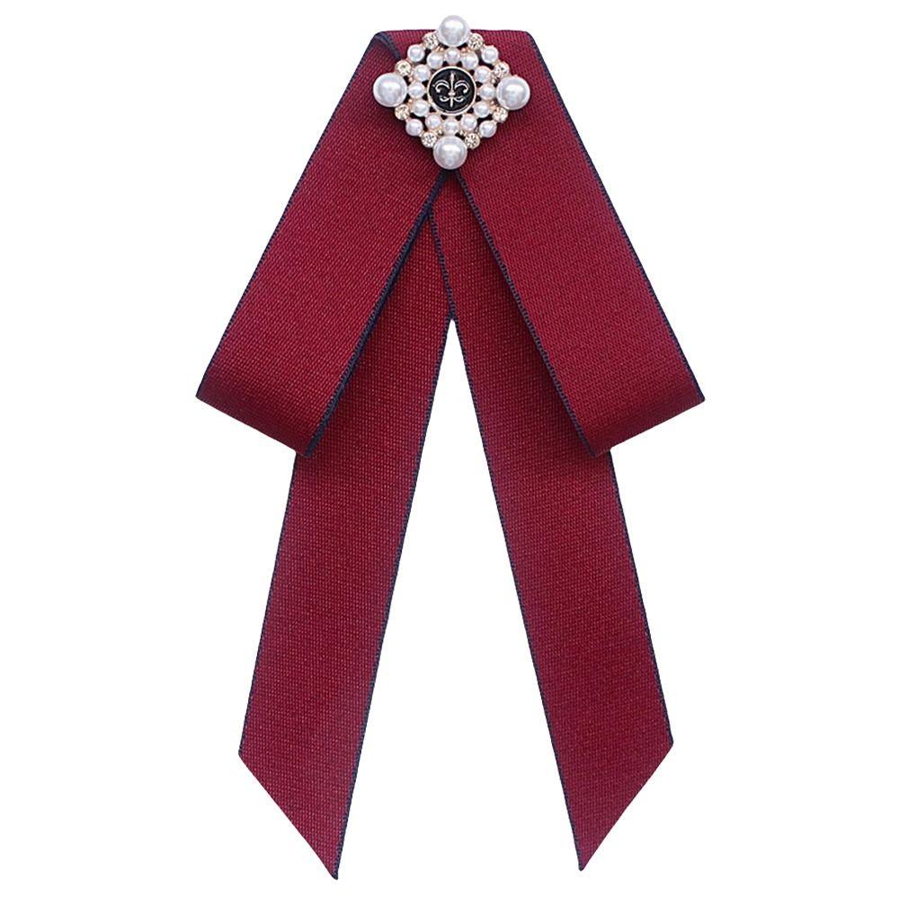 Vintage Style Bow Tie Brooch Collar Flower Ladies Jewelry Vintage Bow Tie  British Girls