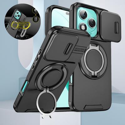 Armor Funda For Honor 400 Lite 5G Case Slide Camera Ring Stand Holder Shockproof Cover For Honor 400 Pro 400Lite 400Pro 5G Capa