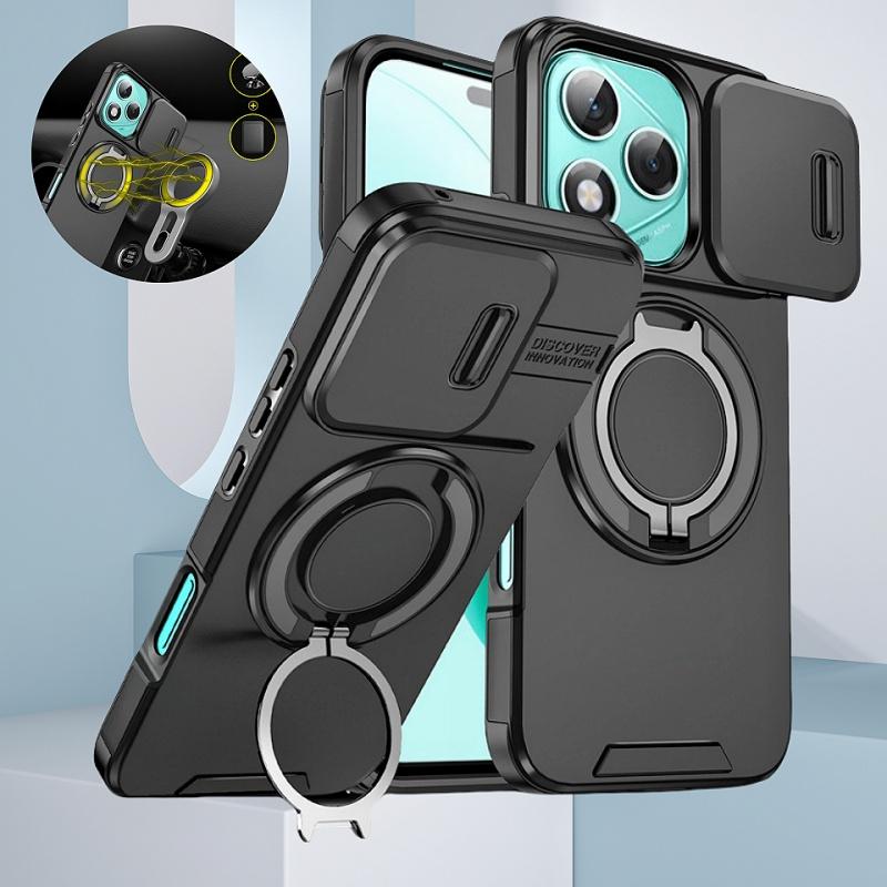 Armor Funda For Honor 400 Lite 5G Case Slide Camera Ring Stand Holder Shockproof Cover For Honor 400 Pro 400Lite 400Pro 5G Capa