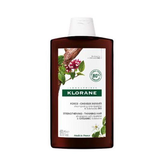 KLORANE Quinine Edelweiss Shampoo 400ml Promotion (+Susujin Pouch)
