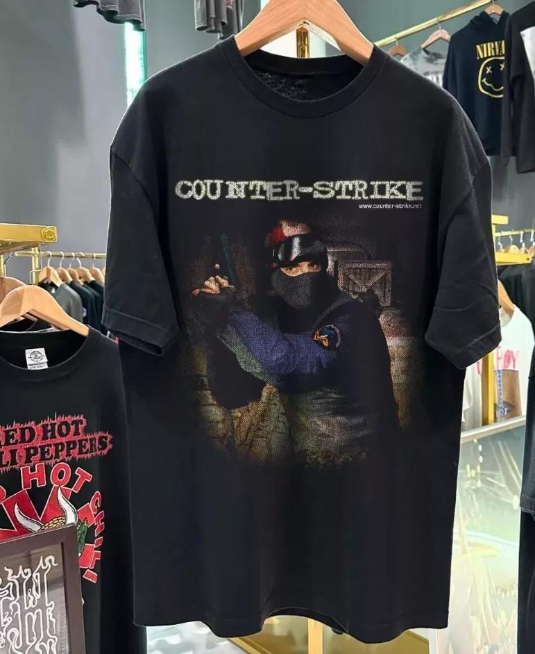 

COUNTERSTRIKE 1.6 1999 PROMO VINTAGE WASHED Tshirt size S5XL Unisex T-Shirt XXL