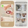 Circular Beef Patty Silicone Lunch Box Microwave Heated Silicone Fresh-Keeping Box, Snack Salad Bento Box