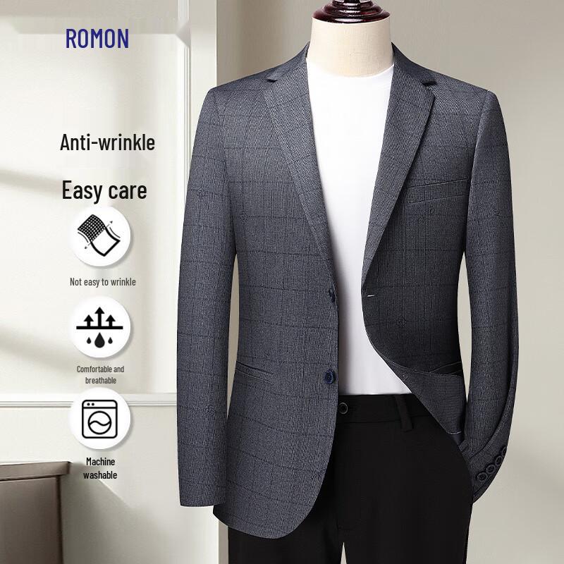 Romon Men s Slim Fit Elastic Business Blazer 44