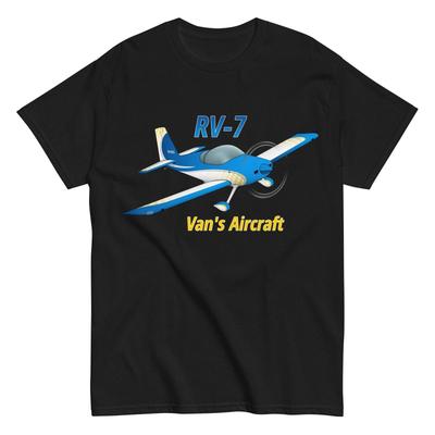 Van's Aircraft RV-7 Flygplan T-shirt - Personliggjord med ditt N-nummer