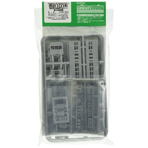Greenmax N Gauge Seibu 101 Series Add-On Middle Car Set (2 Cars) 405-1 Unpainted Body Kit