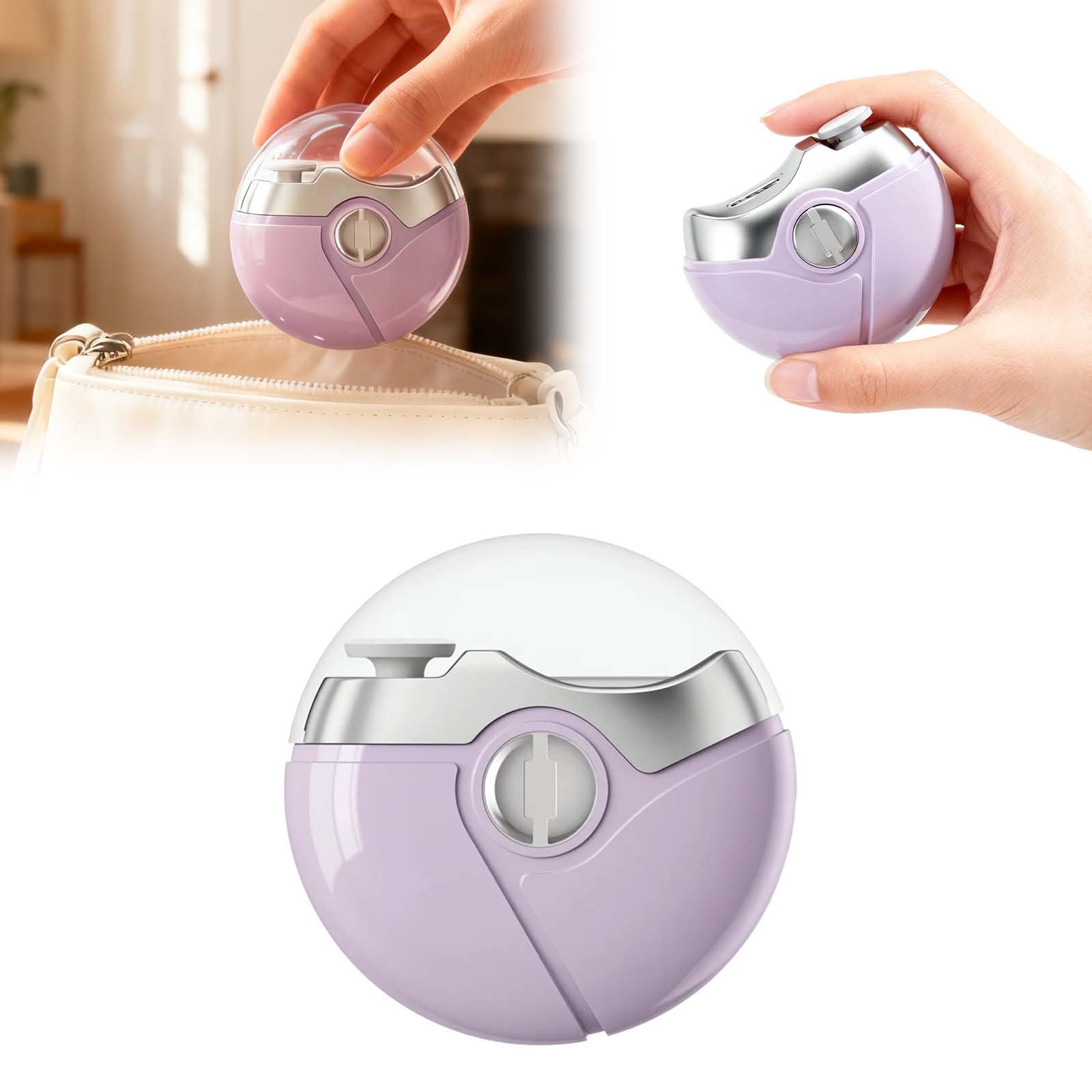 Multi-functional Electric Nail Clipper 2-in-1 Automatic Nail Clipper And Nail File One Size фиолетовый