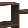 Wall Shelf Brown Oak Look 129 x 18 x 42 cm Engineered Wood