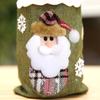 1pcs Fashion Christmas Wine Bottle Cover Cartoon Snowman Champagne Bottle Bag Cute Home Festive Table Decoration Supplies