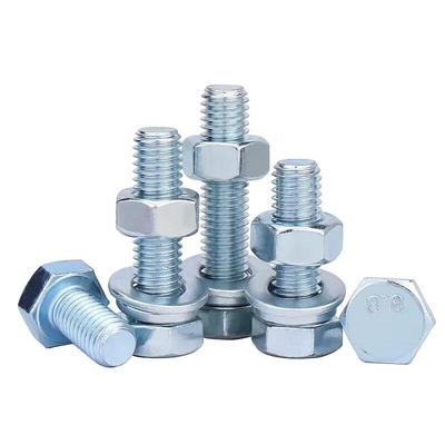 Juego de Pernos Hexagonales Galvanizados y Arandelas M12x50
