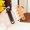 Cute Cat Bookmark Paw Bookmark 3D Printed One-Piece Mold Elastic Stable Book Page Holder Hold Hollow Clip for Reading Accessory