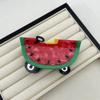 Watermelon Creative Car Shark Clip Cartoon Acrylic Hair Accessories Acetic Acid Hair Claw  Women