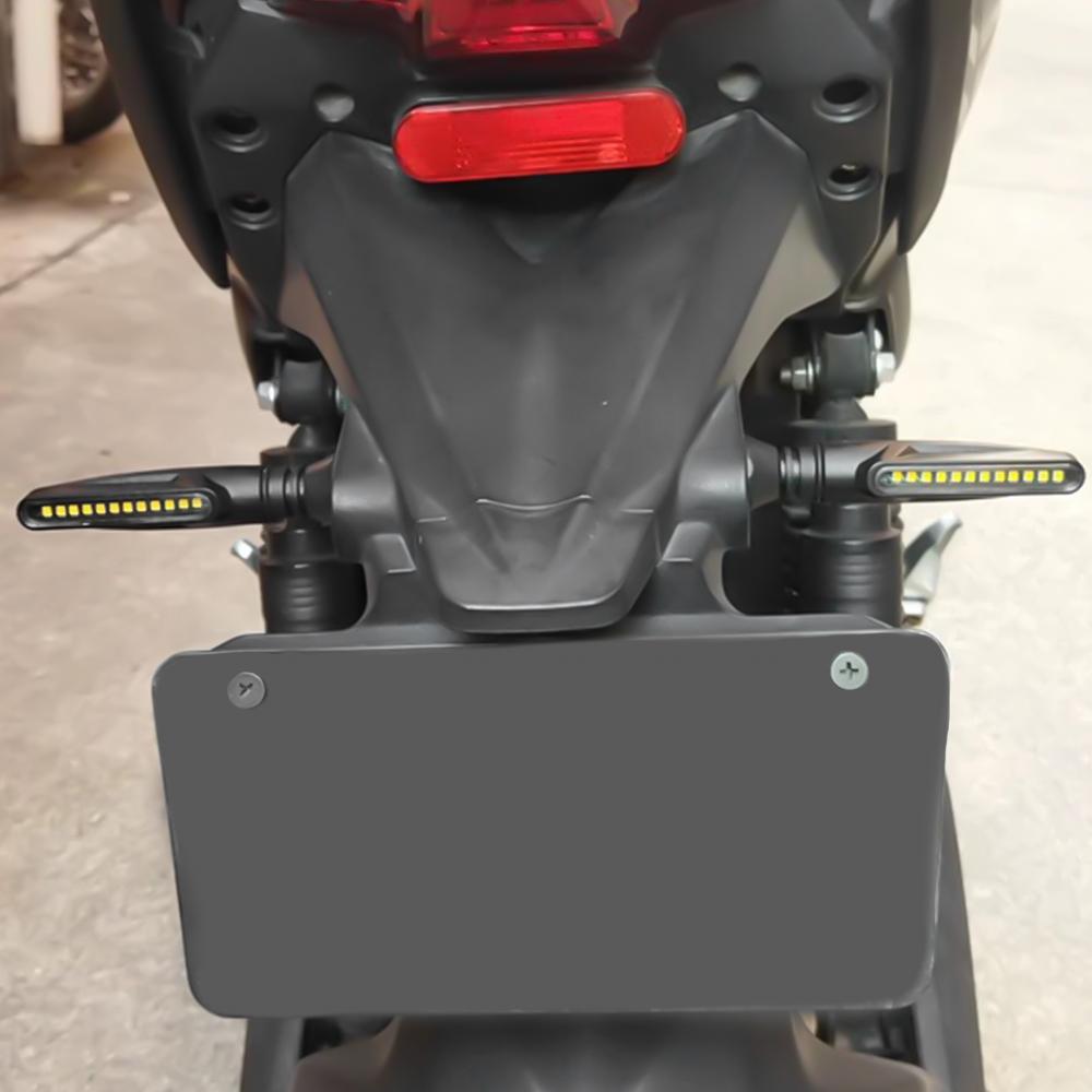 2/4PCS Motorcycle Turn Signals Light 12V LED Tail Flasher Flowing Water Blinker Motorcycle Flashing Lights