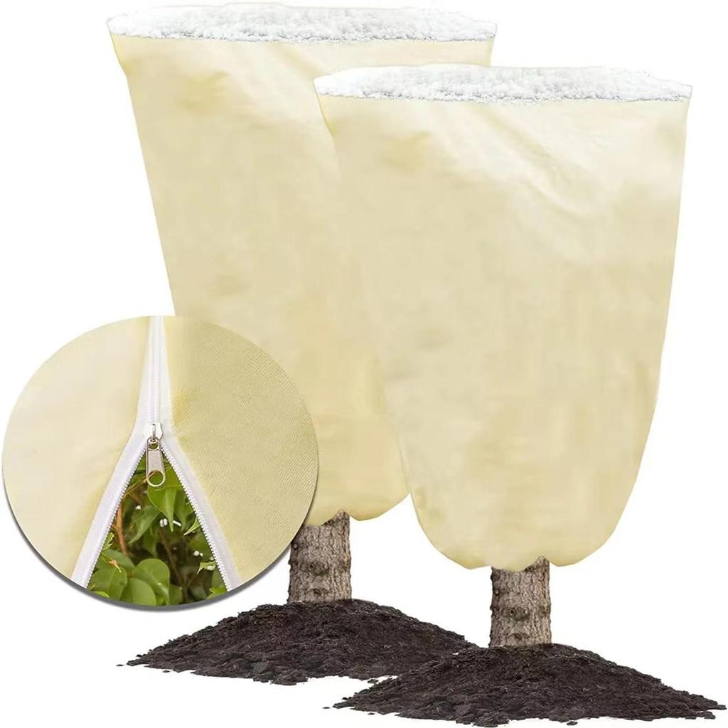 Windproof Anti-Frost Plant Protection Cover - Thickened Non-Woven Fabric for Winter Tree Care