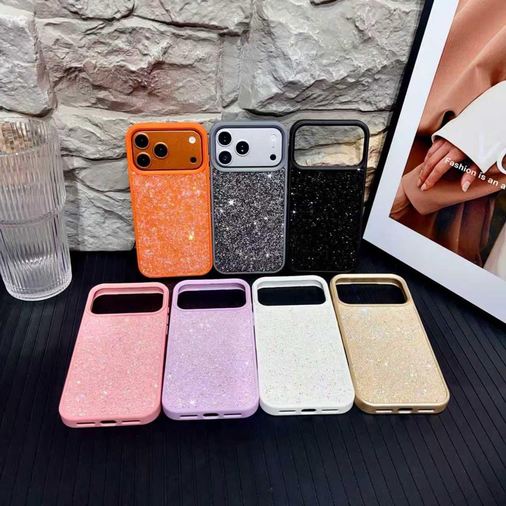 Fantasy Bling Little Rhinestone Glitter Phone Case For iPhone 17 16 15 14 Plus 13 12 11 Pro Max Shockproof Bumper Cover