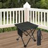 Portable Camping Folding Chair Footrest Compact Lightweight Travel Foot Rest Stool for Outdoor Park Lawn BBQ with Storage Bag