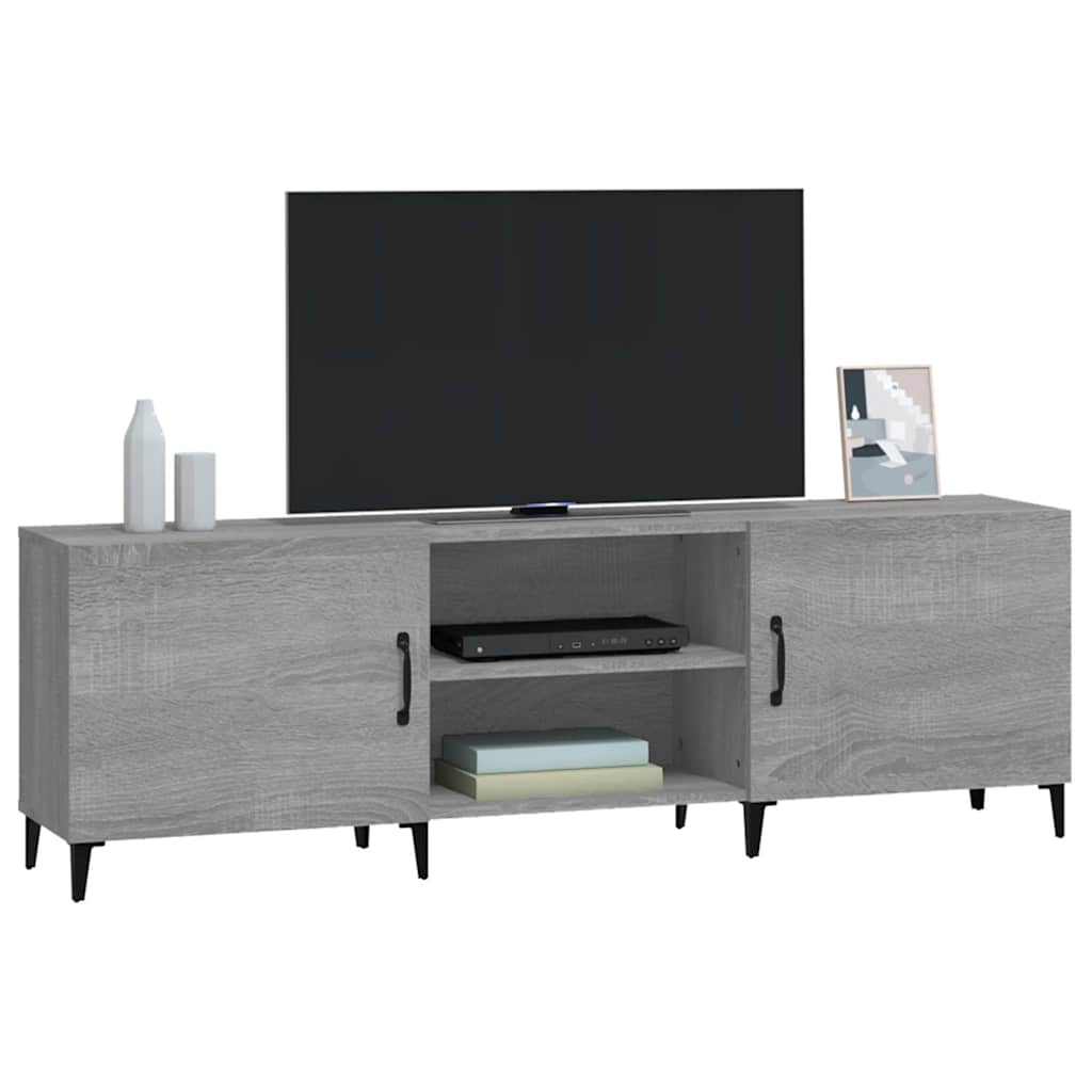 TV Stand Grey Sonoma 150x30x50 cm Engineered Wood