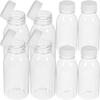 10ks 250/250/300/350ml Priehľadná fľaša na vodu Plastová fľaša na džús PET Fľaša na mlieko a nápoje s viečkom Kempingové turistické nápojové potreby