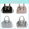 Crossbody Shell Modern Bag With Chain Strap And Rivet Details For Outings Casual