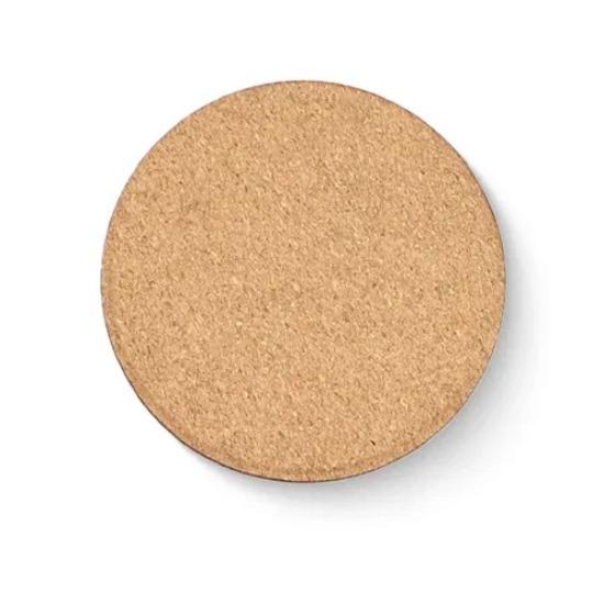 Round Cork Coaster for Coffee Non-slip and Heatproof Heat Insulation Cup Mat  Natural Wood Accessory Kitchen Countertop