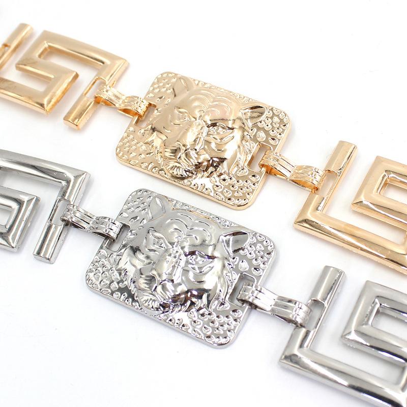 Metal Waist Chain Women'S Dress Trendy Decoration With Suit Belt Tiger Head Accessories Chain 2 Optional