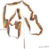 Kids Dance Ribbon Streamer Set 24 Pieces Assorted Colors 400x5cm Gymnastics Stick