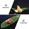 Japanese Plate Decorations Sushi Bamboo Leaves Fake for Dish Sashimi Artificial Leaf