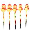 Solar Christmas Lawn Lights Santa Snowman Stake Lamps for Yard Outdoor Warm White LED Garden Lighting