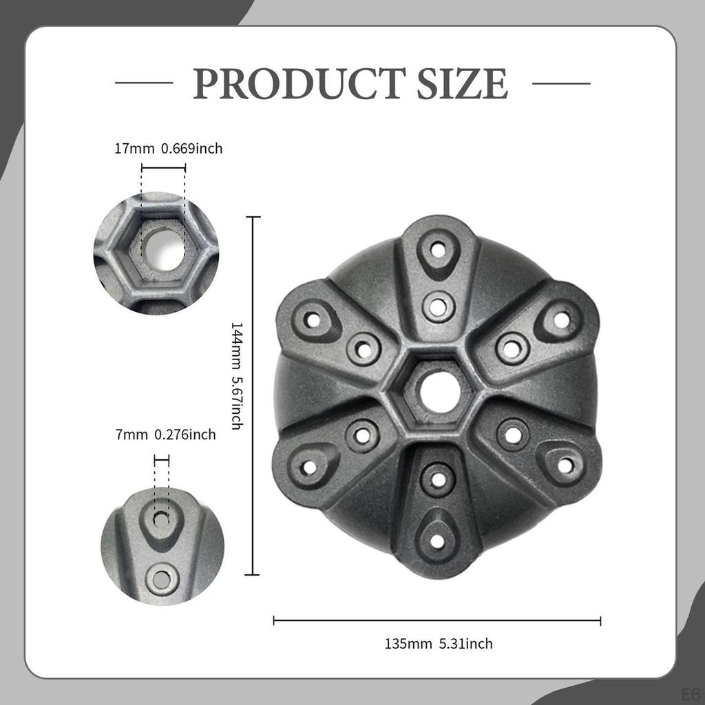 17mm Wind Hub And Cap Kit, Screws, Nuts, Part, Accessories for , Lightweight Sturdy