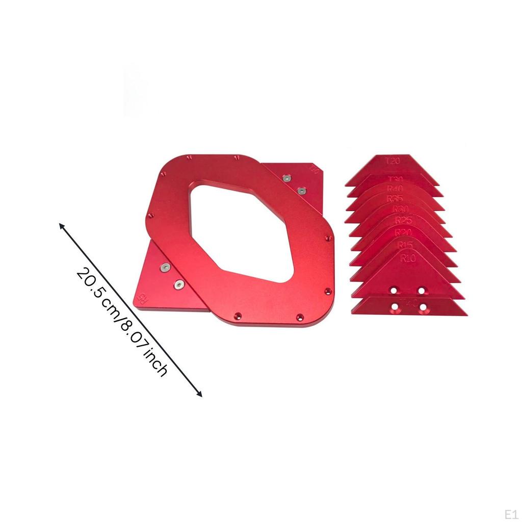 Router Corner Template with Interchangeable Plates Precision