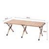 Pine Wood Outdoor Folding Roll-Up Camping Table