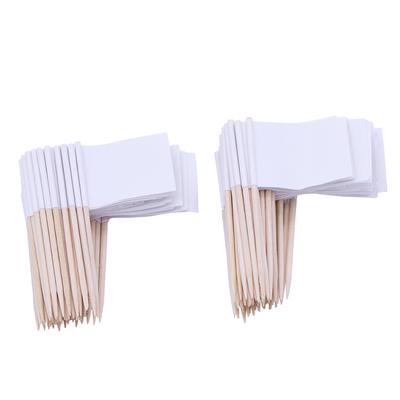 100Pcs Flag Cupcake Toppers Toothpick Flags Cheese Markers Sticks Flag Topper for Party Cake Food