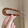 Vintage Acetate Hair Fork for Girls Women U-Shaped Hair Sticks Ponytail Hairpin Bun Updo Bridal Hairstyle Tool Hair Accessories