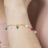 Bracelet - LUXENTER - Sumju - Argent 925 - Zircons multicolores - finition or jaune 18k