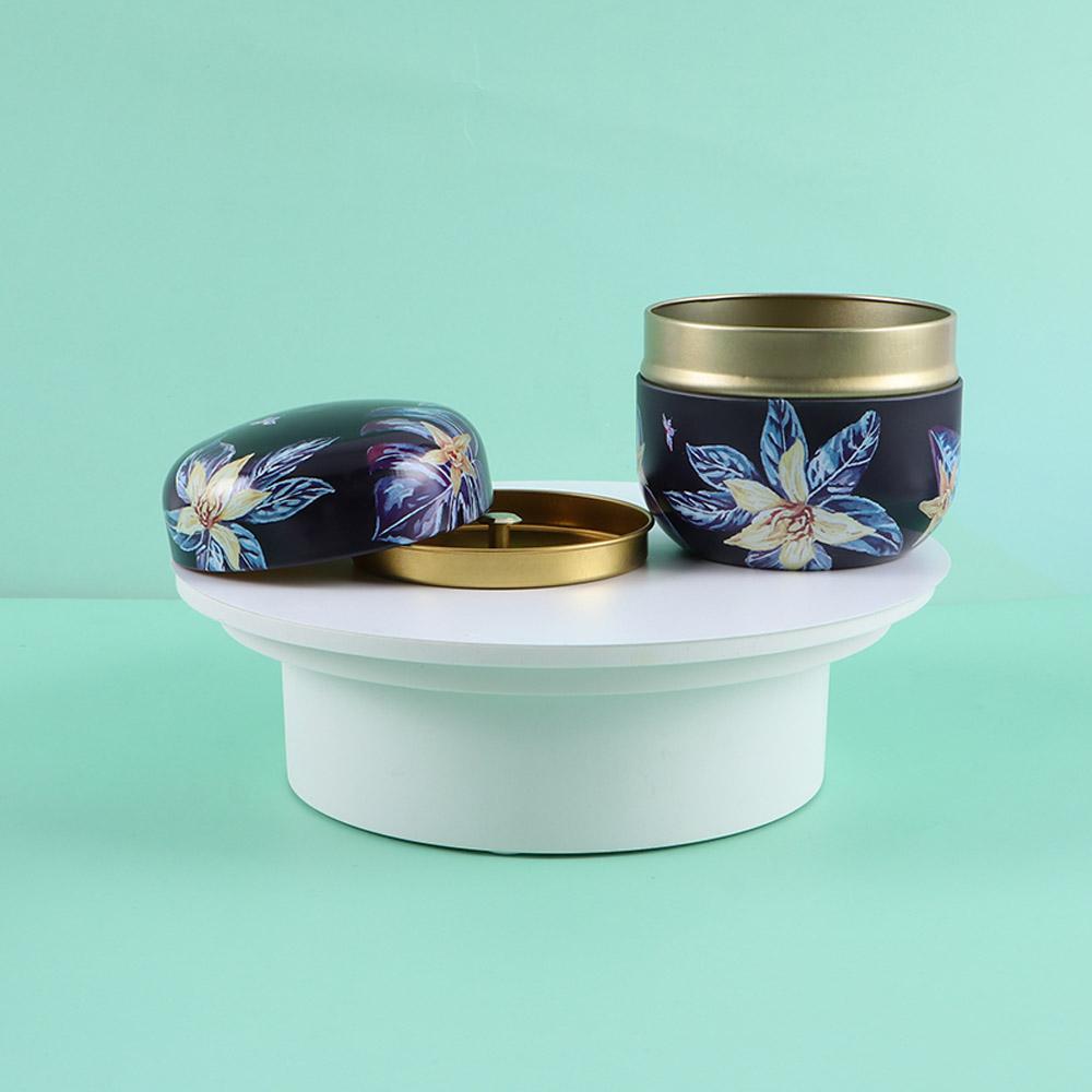 Mini Snacks Candy Portable Round Tea Cans Containers Storage Box Packaging Box Tin Plate Canister