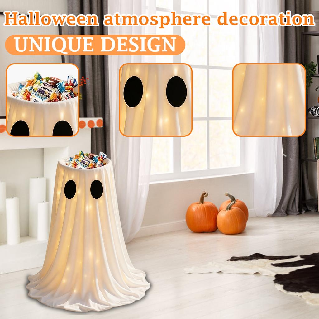 Halloween Atmosphere Decoration Whiteghost Yard Decorationghost Candy Bowl Source