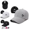 Summer Ladies Cross High Ponytail Mesh Baseball Cap With Embroidered Heart For Sun Protection