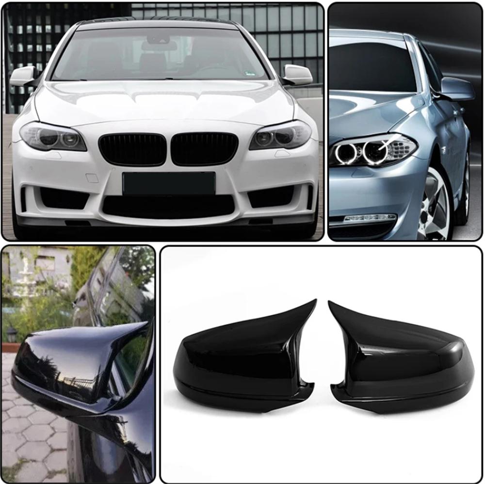 Glossy Black Rearview Mirror Cap Mirror Cover for BMW 5 Series F10 F11 F18 Pre-LCI 2010-2013