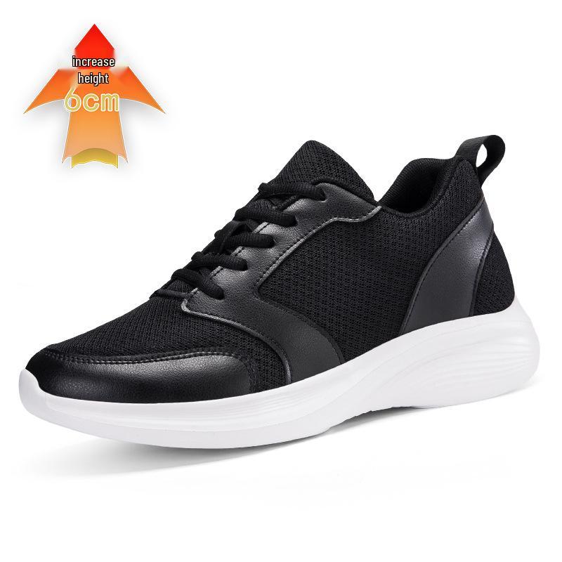 Men s Invisible Height-Increasing 8cm Sole Breathable Mesh Sports Shoes for Summer 40