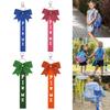 Pack of 8 Elegant Glitter Cheerleader Keychain Accessories Rhinestones Cheer Bowknot Ribbon Sports Team Spirit Gifts