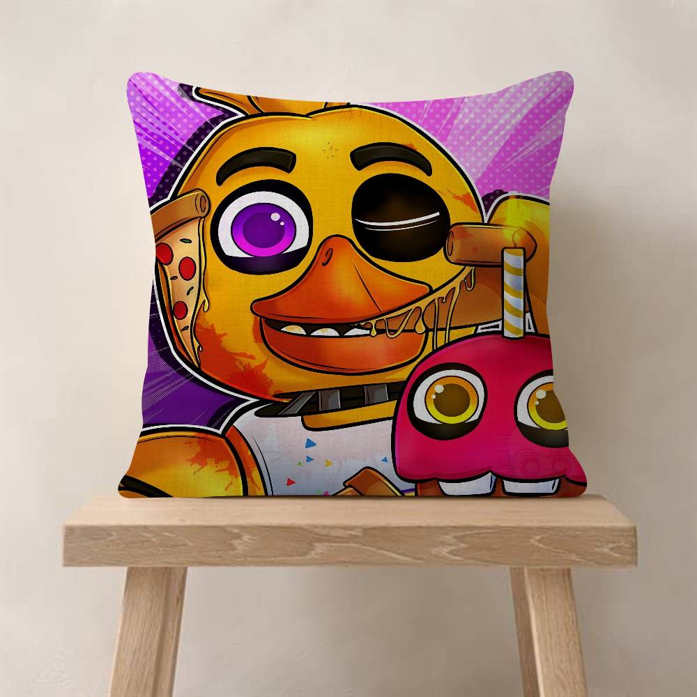 Personalized Pillow Dust Cover Bedroom Kids Party Decoration Pillowcase Birthday Gift Fnaf Anime Five-nights-At-Freddys