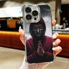 Anonymous V Mask Plating Phone Case For Iphone 16 17 Pro Max Air 16E 14 15 Plus 12 13 Mini Anti-Fall Airabag Cover