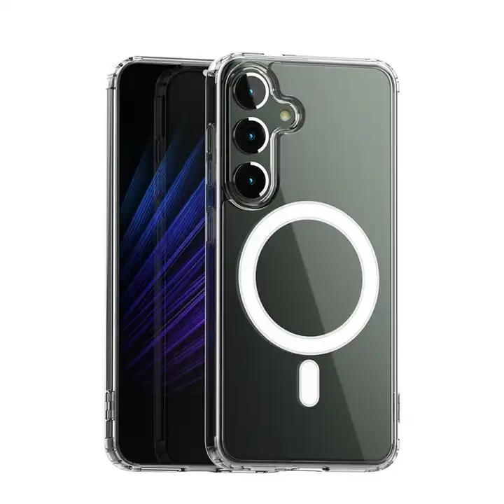 Hot Sale Clear Transparent TPU+Pc Phone Case Cover for Samsung for Galaxy S26 S25 S23 Ultra Magnetic Support Wireless Charging