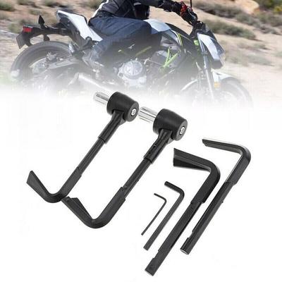1 Pair Universal Handlebar Protector Black Aluminum Alloy Brake Clutch Lever Guard Motorcycle Modification Accessories