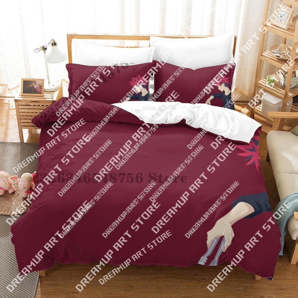 3D Print Anime Food Wars! Shokugeki No Soma Bedding Set Single Twin Full Queen King Size Bed Set Teenager Bedroom Duvetcover