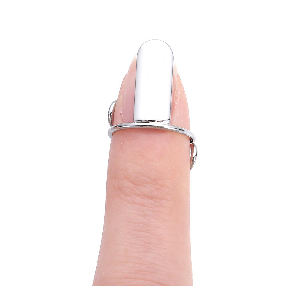 New Reusable Nail Rings Causal Gold Color Fingertip Nail Rings Easy to Use Removable Phalanx Ring Women Girls