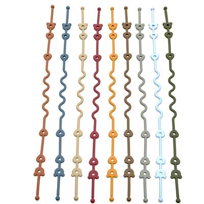 Schnullerclip für Babys Silikonhalter mit Sicherheitsgurten Kinderwagenzubehör Baby Schnullerkette Spielzeug & Getränkehalter