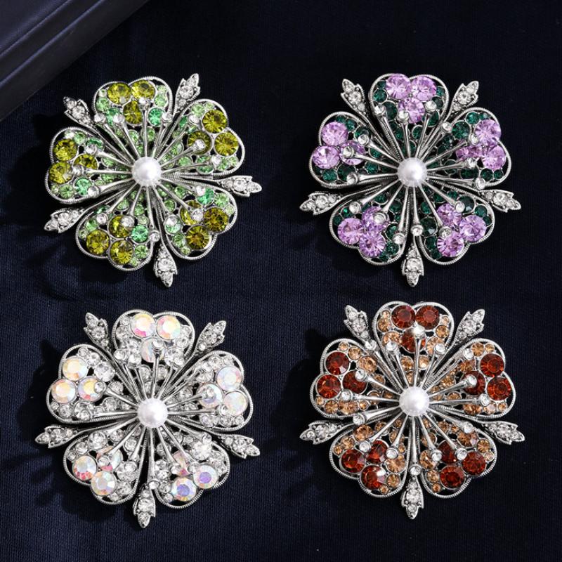Cherry Blossom Flower Brooch Pins Plants Corsage For Women'S Clothes Backpack Decor Gifts