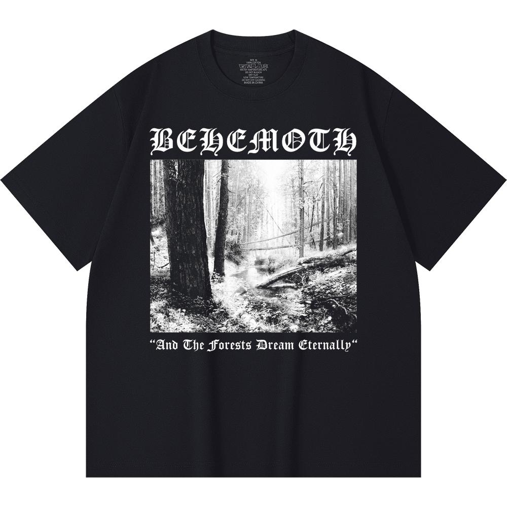T-shirt Heavy Metal 100% Cotone 230 Gsm Stampa Band Rock Musica Popolare Unisex T-shirt Pesante in Cotone